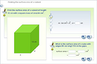 Finding the surface area of a cuboid