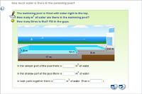 How much water is there in the swimming pool?