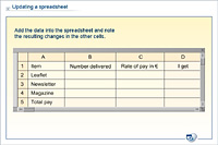 Updating a spreadsheet