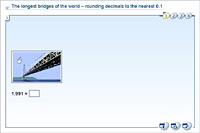 The longest bridges of the world – rounding decimals to the nearest 0.1
