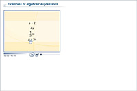 Examples of algebraic expressions