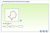 An interesting formula to find the area of a polygon