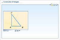 Construction of triangles