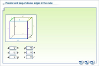 Parallel and perpendicular edges in the cube