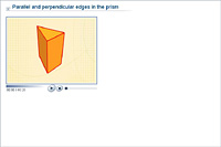 Parallel and perpendicular edges in the prism
