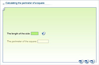 Calculating the perimeter of a square
