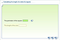 Calculating the length of a side of a square