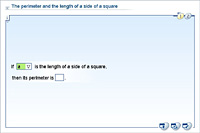 The perimeter and the length of a side of a square