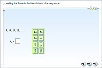 Writing the formula for the nth term of a sequence