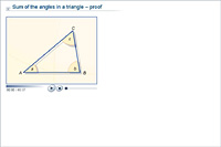 Sum of the angles in a triangle – proof