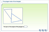 The polygon made of two triangles