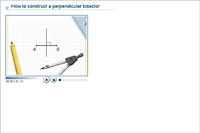 How to construct a perpendicular bisector