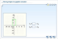 Moving shapes in a graphic calculator