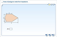Areas of polygons made from trapeziums