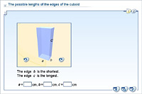 The possible lengths of the edges of the cuboid