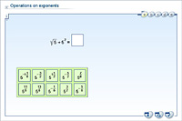 Operations on exponents