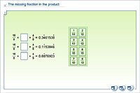 The missing fraction in the product