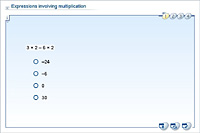 Expressions involving multiplication