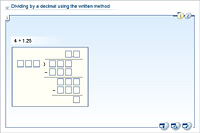 Dividing by a decimal using the written method