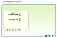 Generating terms of sequences
