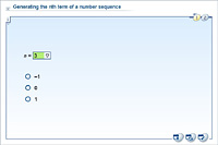 Generating the nth term of a number sequence