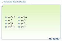 The formulas of constant functions