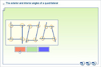The exterior and interior angles of a quadrilateral