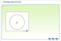 Drawing a radius of a circle