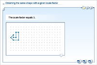Obtaining the same shape with a given scale factor