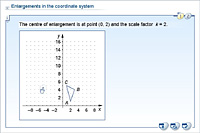 Enlargements in the coordinate system
