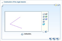 Construction of the angle bisector
