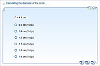 Calculating the diameter of the circle