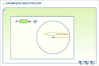Calculating the radius of the circle