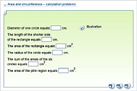 Area and circumference – calculation problems