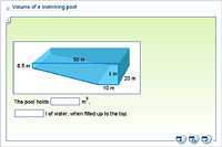 Volume of a swimming pool