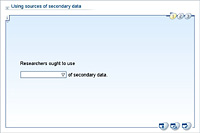 Using sources of secondary data
