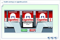 Health warnings on cigarette packets