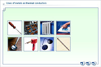 Uses of metals as thermal conductors