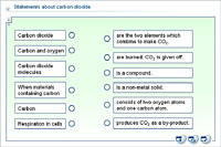 Statements about carbon dioxide