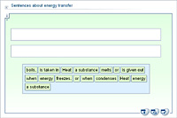 Sentences about energy transfer