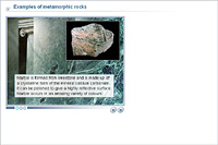 Examples of metamorphic rocks