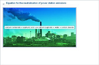 Equation for the neutralisation of power station emissions
