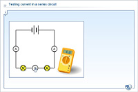 Testing current in a series circuit