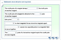 Statements about attraction and repulsion