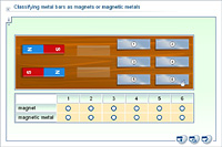 Classifying metal bars as magnets or magnetic metals