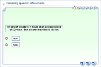 Calculating speeds in different units