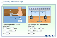 Calculating distance and weight