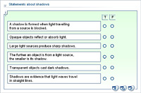 Statements about shadows