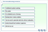Non-renewable energy resources