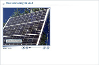 How solar energy is used